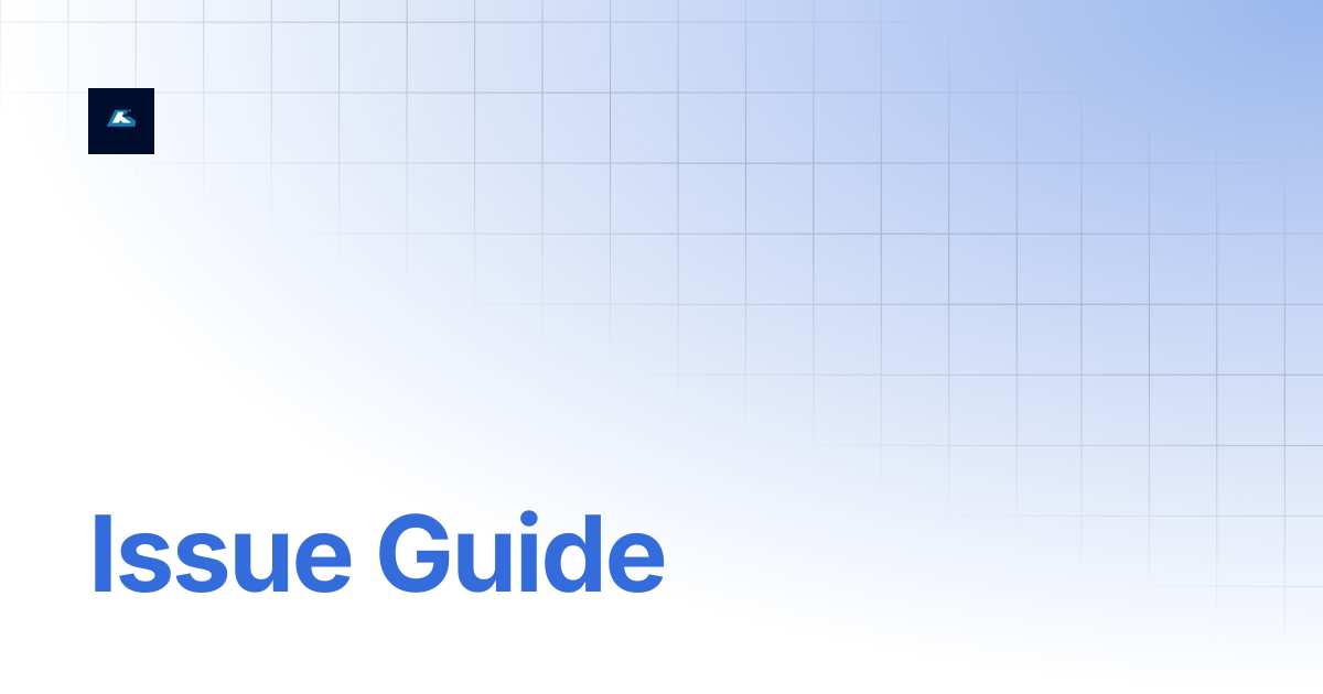 Issue Guide | RendBit Docs